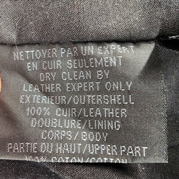 Bod & Christensen Women's Large Black Leather Jacket Moto Asymmetrical Full Zip‎ - Picture 3 of 11